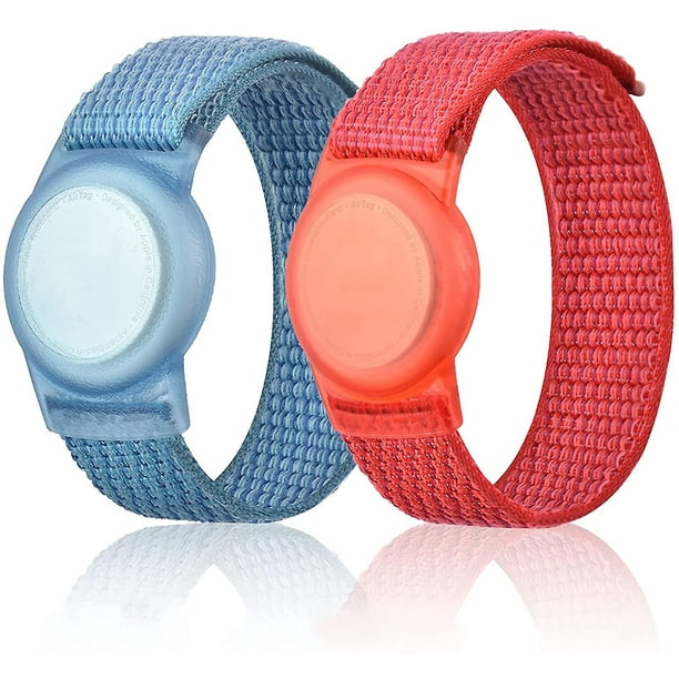 Paquete de 2 pulseras para Airtag Kids pulsera GPS para ninos compatible con Apple Air Tag correa de reloj de nailon funda para rastreador accesorios para Todd YONGSHENG 8390606075819 Bodega Aurrera e...