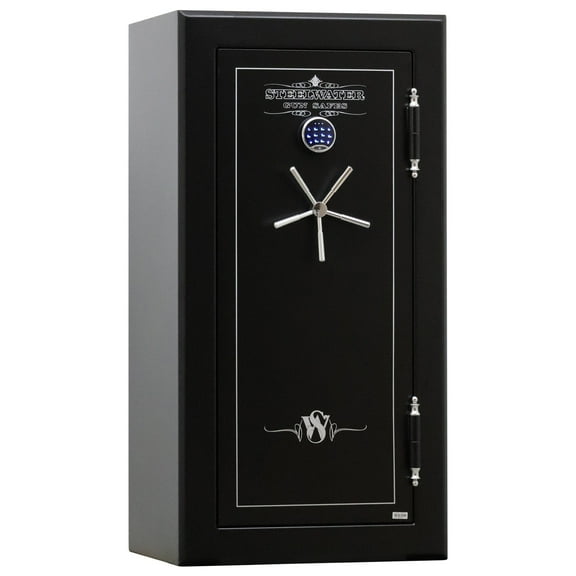 Steelwater Gun Safes 20 Long Extreme Duty Gun Safe with Chrome Digital Keypad, 24" x 30" x 59", Steel