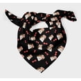 thumbnail image 3 of Bimba Black Lhasa Apso & Bow Dog Pure Silk Printed Scarf Dupatta Head Neck Wrap Bandanas For Women 40 x 80 Inches, 3 of 6
