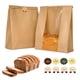 thumbnail image 1 of Funcoo 100 bolsas de papel para pan para el hogar, pan de masa fermentada, bolsas de almacenamiento de panadería con ventana, 1 of 5
