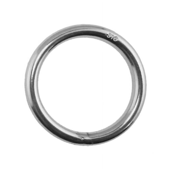 US STAINLESS Stainless Steel 316 Round Ring Welded 6mm x 60mm (1/4" x 2 3/8") Marine Grade