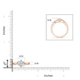 thumbnail image 4 of ANGARA Natural Criss-Cross Marquise Aquamarine Solitaire Ring with Diamonds in 14K Rose Gold for Women (Size-6x3mm) | March Birthstone, Anniversary, Jewelry Gift for Women | Natural Aquamarine Ring, 4 of 9