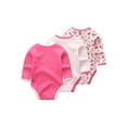 thumbnail image 6 of WIBACKER 0-12M 100% Cotton Baby Boys 3-pack Unicorn Long Sleeve Variety Onesies Snap Bodysuits, 6 of 15