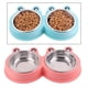 thumbnail image 3 of Comedero elevado para perros con dos cuencos de acero inoxidable para perros pequeños. rojo, 3 of 9