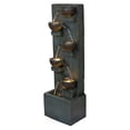 thumbnail image 4 of Alpine Corporation 6-Tier Bowl Old Fashion Gray Fountain w/ Warm White LED, 4 of 11