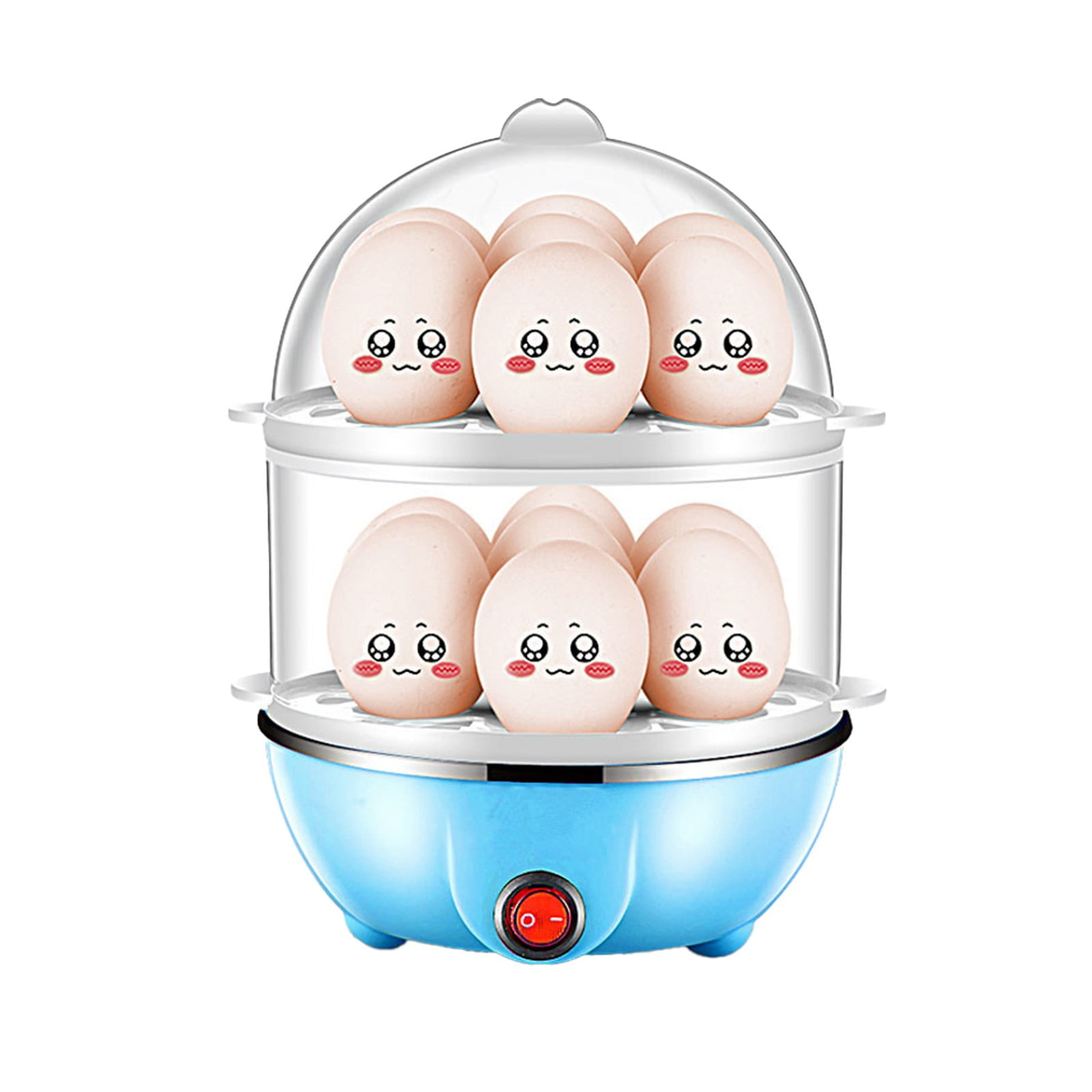 MOUDUO Clearance! Egg Steamer Basket Eggs Cooker Double Breakfast Machine Stainless Steel Multi Function Steamer Egg Steamer Mini