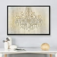 thumbnail image 3 of wall26 Framed Canvas Print Wall Art Crystal Bright Chandelier on White Background Decorative Lights Digital Art Modern Art Chic Relax/Calm Multicolor for Living Room, Bedroom, Office - 24"x36&qu, 3 of 5