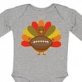 thumbnail image 4 of Inktastic Thanksgiving Day Turkey Football Fan Boys or Girls Long Sleeve Baby Bodysuit, 4 of 5