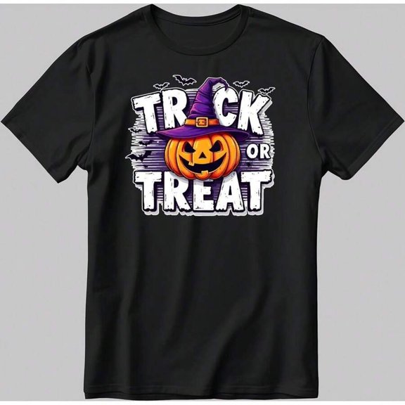 Spooky Pumpkin Halloween Costume T-Shirt: Trick Or Treat Graphic Tee