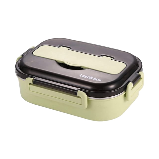 BKBP Stainless Steel Lunch Box - Bento Lunch Box for Adults Reusable Lunch Box Insulated Lunch Containers with Spoon, Chopsticks and Phone Stand - Stainless Steel Bento Box Adult Lunch Box