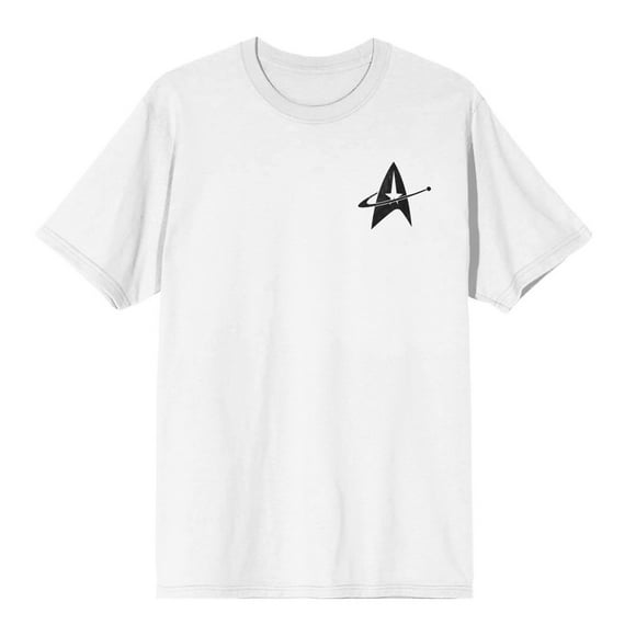 Star Trek Deep Space Nine U.S.S. Defiant Schematic White T-Shirt