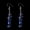 Dark Blue, variant on Personalized Natural Stone Earrings, Irregular Natural Crystal Beaded Earrings with Multi Color Tassel Earrings (Dark Blue)