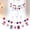 C, variant on 7.3 ft 4th of July Garland Patriotic Garland Star Decorations 250th Anniversary White Red and Blue Retro Banner for Fireplace Mantel Independence Memorial Day Party Decor