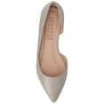 thumbnail image 5 of Journee Womens Cortni Slip On Pointed Toe D'Orsay Flats, Widths Available, 5 of 10