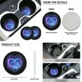 thumbnail image 5 of Renewold Dolphin Love Blue Violet 11 PCS Car Seat Cover Set for Men Women, Breathable Front Rear Seat Protector with Steering Wheel Cover Seat Belt Cover Cup Holder Key Ring Car Accessories Decor, 5 of 7