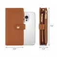 thumbnail image 7 of Montana West Women Wristlet Wallet Large Bifold Credit Card Holder Money Organizer, Brown, 7 of 7