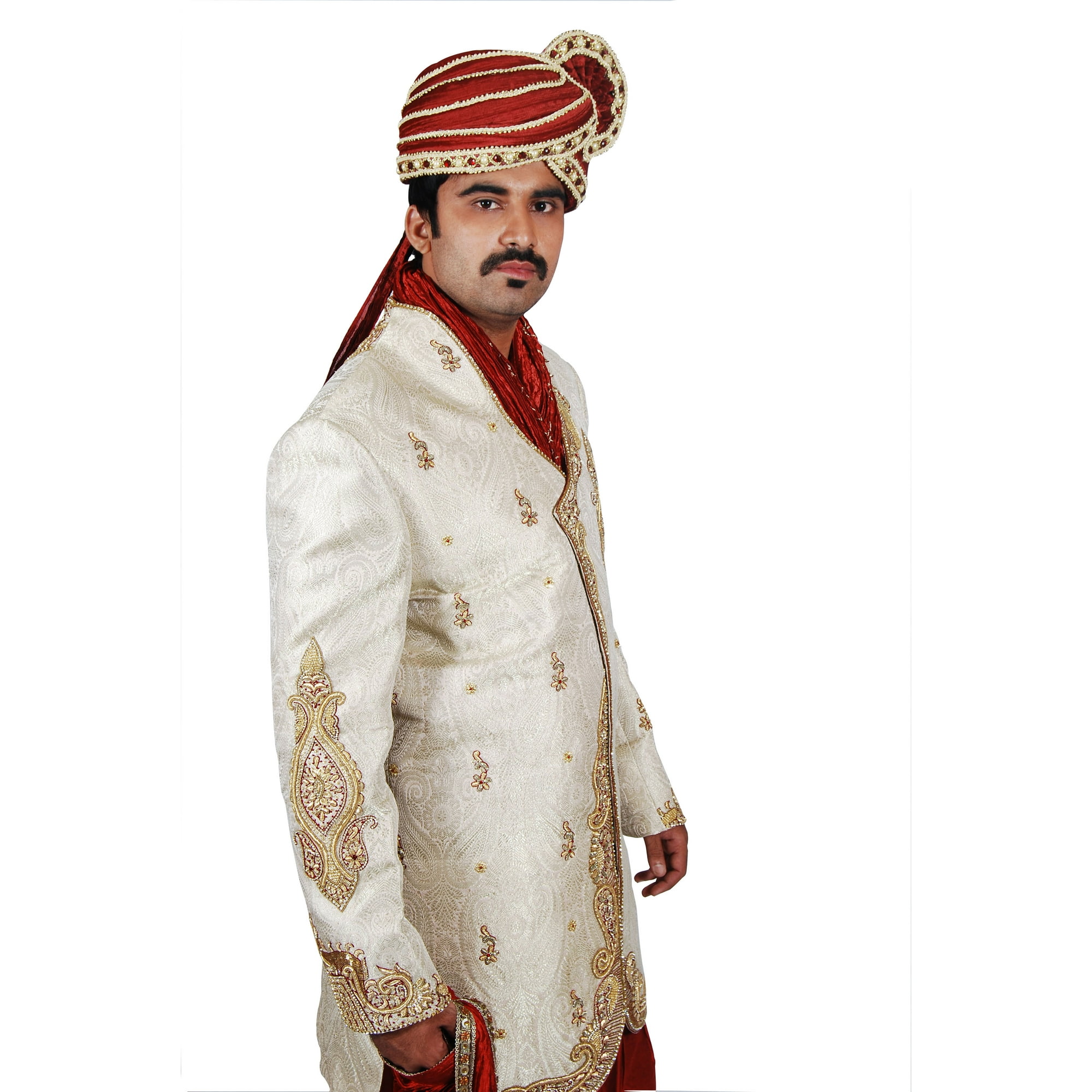 Modern Groom Indian Wedding Golden Sherwani For Men. This product is custom made to order. | Walmart Canada Modern Groom Indian Wedding Golden Sherwani For Men. This product is custom made to order. | Walmart Canada