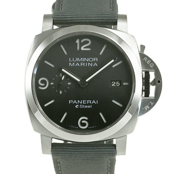 Pre-Owned PANERAI Luminor Marina Grigio Roccia Watch 44mm PAM01358