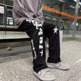 thumbnail image 4 of Pantalones deportivos de hip-hop para hombre, pantalones de pierna ancha, pantalones deportivos de moda rectos, pantalones deportivos Harajuku al por mayor, pantalones deportivos para hombres XL, 4 of 5