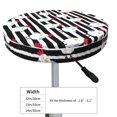 thumbnail image 4 of Lsque Cute Chicken Round Bar chair cushion covers Velvet Fabric Premium Comfort Protects from Scratches and Stains for 14-17 Inch Chair- 12 inch, 4 of 7