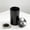 Black, variant on Aluminum Storage Jar Portable Metal Container with Lid, Smell Proof Container, Airtight Jar for Indoor Outdoor Spices, Coffee & Teas, 220ML Coffee Tin for Office, or Camping