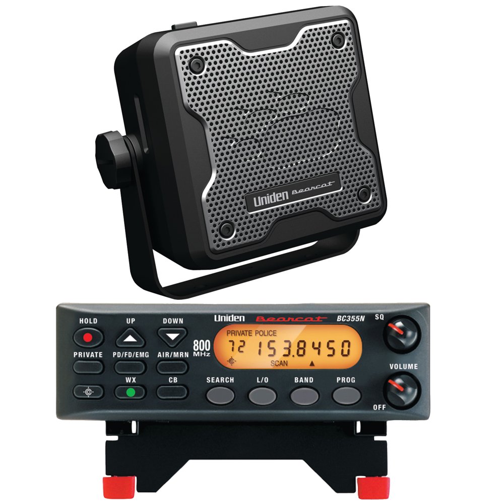 Uniden BC355N Mobile/Base Scanner & Uniden BC15 Accessory CB/Scanner