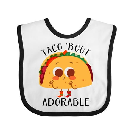 

Inktastic Taco Bout Adorable Funny Gift Baby Boy or Baby Girl Bib