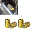 thumbnail image 2 of 4PCS Car Tire Valve Caps Knurled Tire Valve Caps Aluminum Tire Wheel Valve Caps For Automobiles Motorcycles Trucks Bikes, 2 of 5
