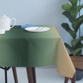 thumbnail image 4 of Deep Green Khaki Ombre Table Cloth Waterproof Tablecloths, Modern Abstract Art Gradient Tablecloth Dining Table Cover for Kitchen Party Tabletop Outdoor, Rectangle Tablecloth 54x108 Inch, 4 of 9