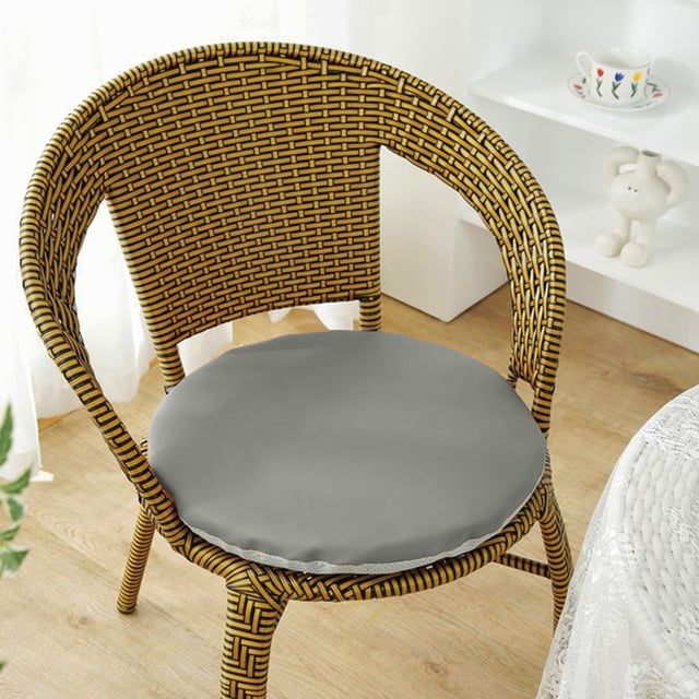Ropa de cama, colchones inflables y accesorios, cojín redondo Simples de color sólido, grueso, antideslizante, para silla, redondo, impermeable, 30 x 30 cm, de poliéster.
