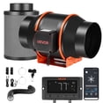 thumbnail image 1 of VEVOR Inline Duct Fan Kit Carbon Filter, 402 CFM 6 inch EC Motor Exhaust Ventilation Fan with 10-Speed, PWM Controller, App Control, Timer, Cooling System for Grow Tent, 1 of 9