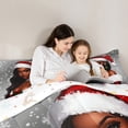 thumbnail image 5 of Homewish Black Girl 3-Piece Full Size Comforter Sets for Teens Girls,Xmas Snowflake Bedding Comforter Set,Merry Christmas Lightweight Bedding Sets,Microfiber Bedroom Decor,Reversible, 5 of 8