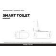 thumbnail image 2 of Fine Fixtures Modern One Piece Smart Toilet and bidet - Elongated, Tankless, Touchless Toilet, 2 of 5