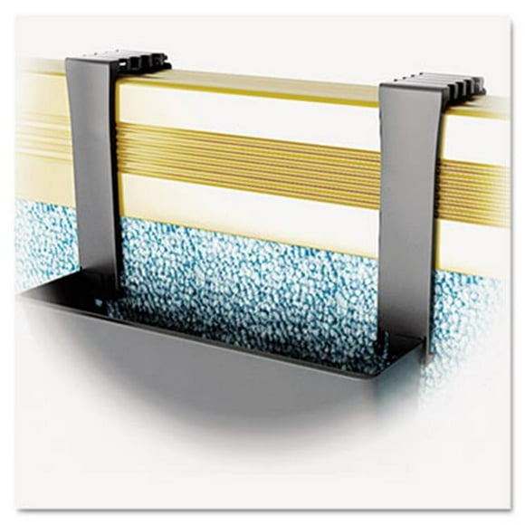 Deflect-O 391404 Supports de Séparation en Plastique Ensemble de Deux Noirs