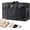 Black, variant on Large Duffel Bag Foldable Waterproof Weekend Overnight Storage Bag with Zipper for Clothes Blankets Shoes Black XL