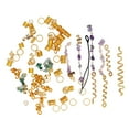 thumbnail image 2 of Perles de Dreadlocks de Cheveux, Creux de Cheveux Dreadlock Bijoux Bagues Strass Différentes Formes Exquises Modèles 80pcs Haute Ductilité pour les Parties, 2 of 8