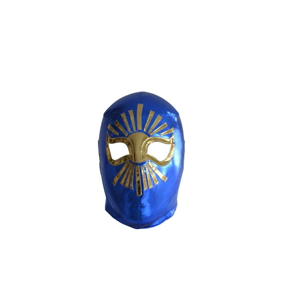 Mascara de Lucha Libre Deportes Martinez M Azul con Dorado