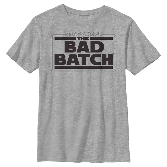 Boy's Star Wars: The Bad Batch Classic Logo Graphic Tee Athletic Heather Medium