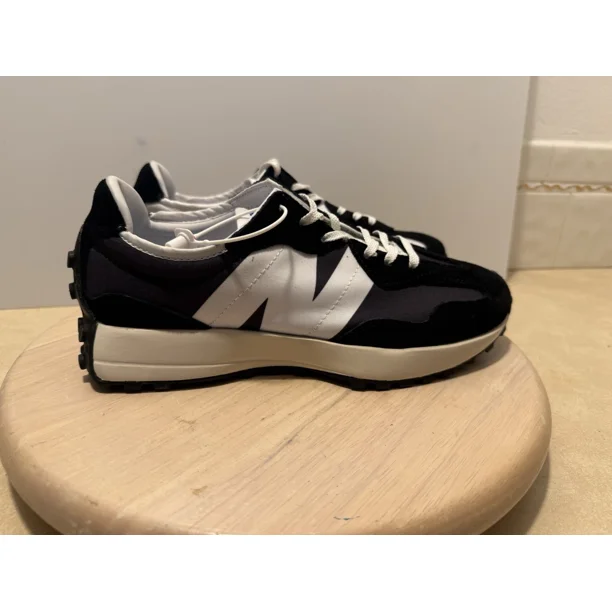 New Balance 327 Black Phantom Men’s Size 8.5 White Custom MS327LB1