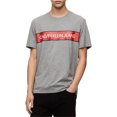 thumbnail image 1 of Calvin Klein Logo Box Camiseta gráfica para hombre, gris, extragrande, 1 of 1