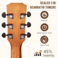 thumbnail image 6 of Acoustic Guitar,41"Acoustic Guitar Kit Full Size Dreadnought Acustica Guitarra Bundle for Beginner Adult Teen with Gig Bag, Tuner, Strap, Strings, Picks, Capos,Right Hand,Natural, 6 of 9