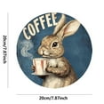 thumbnail image 3 of Easter Decorations Easter Round Door Sign Bunny Door Sign For Daily For Farmhouse Coffee Shop Front Door Home Decoration Door Hanging Decoration 7.9"X7.9", 3 of 5