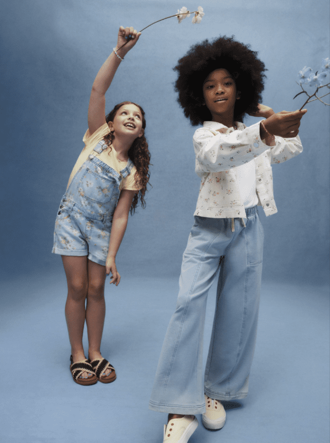 Wonder Nation Girls Knit Denim Pants, Sizes 4-18 & Plus