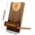 thumbnail image 2 of Rack 2 Support de Disque LP Classique en Bois pour Organiser Vos Albums Accessoires pour Amateurs de LP Support Rotatif LP, 2 of 4