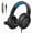 black and blue, variant on Wired Gaming Headset with Microphone, 3.5mm Over Ear Game Headphones, Volume Control & Mute Switch, Stereo Surround Sound for PC Laptop PS4 PS5 Xbox Switch