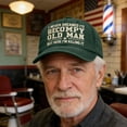 thumbnail image 3 of Tauxra Embroidered Baseball Cap for Men, Funny Angry Old Man Quote Washed Gray, 3 of 6