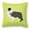 Green, variant on Carolines Treasures BB3723PW1818 Black Border Collie Checkerboard Blue Fabric Decorative Pillow