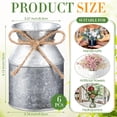 thumbnail image 3 of Fountwell Metal Farmhouse Vase Bulk Rustic Galvanized Milk Can Jug for Wedding Table Centerpiece, 3 of 7