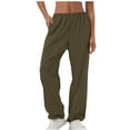 thumbnail image 2 of Ofreoo Pants for Women Flowy Casual Drawstring Waist Wide Leg Loose Casual Stripe Pants with Pocket, 2 of 6