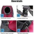 thumbnail image 5 of Sacs à Dos pour Chien Petit Chiot Sac de Voyage pour Animaux, 40*35*27cm, Rouge, 5 of 5